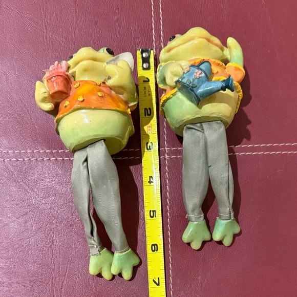 Vintage Frog Gardeners Shelf Sitter Figurines - Picture 8 of 9